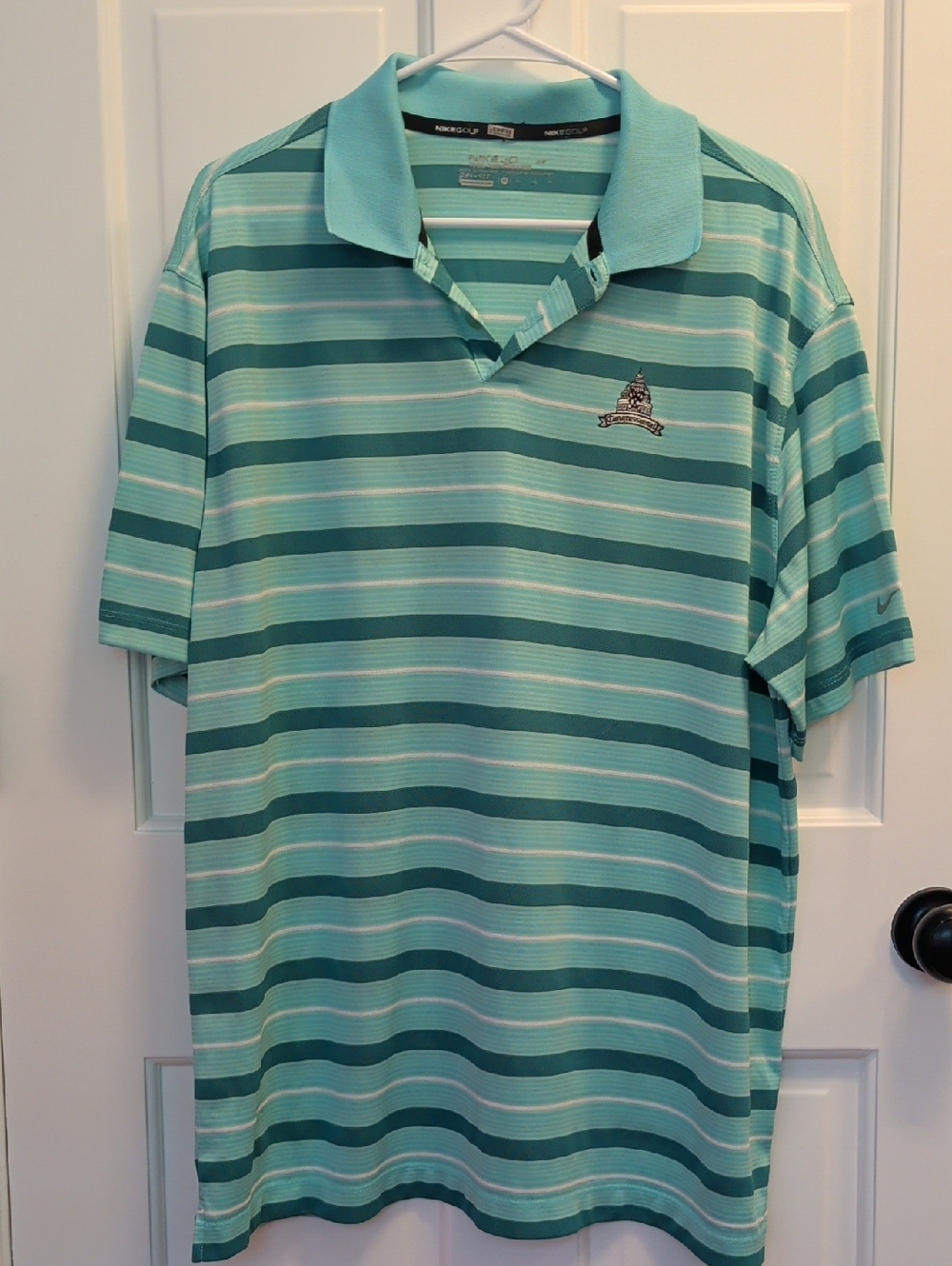 Congressional Country Club Men's Teal Golf Polo